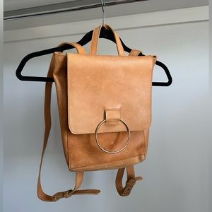 ABLE Leather Mini Backpack
